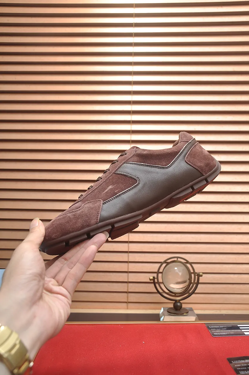 Men's shoes 💰560💶【PRADA】Couple's casual shoes, originally developed 1:1, made of high-mercerized cowhide with imported cowhide, silk sheepskin lining, rubber outsole, comfortable and soft on the feet, size for women: 35 to 41. Male 38 to 48💰🔥🔥🔥🔥🔥